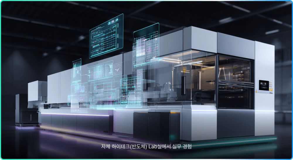 자체 하이테크(반도체) Lab실에서 실무경험